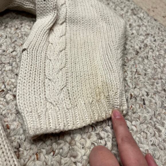 Vintage Paul Harris Embroidered Knit Sweater Sz L Textured Patchwork Grandmacore - Picture 5 of 8